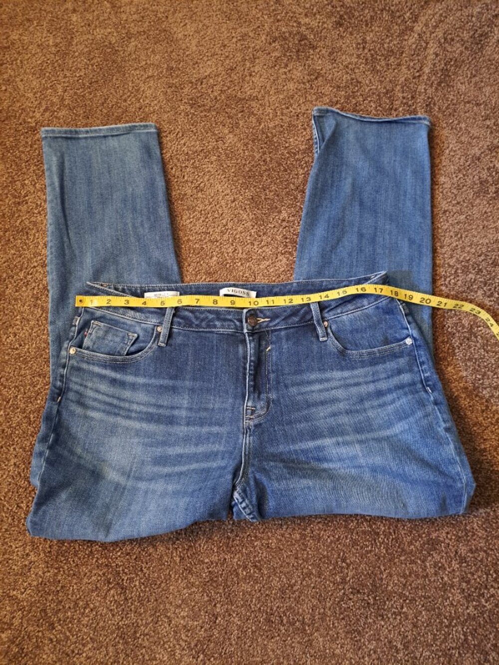 Vigoss Marley Straight Distressed Denim Jeans - Picture 5 of 11